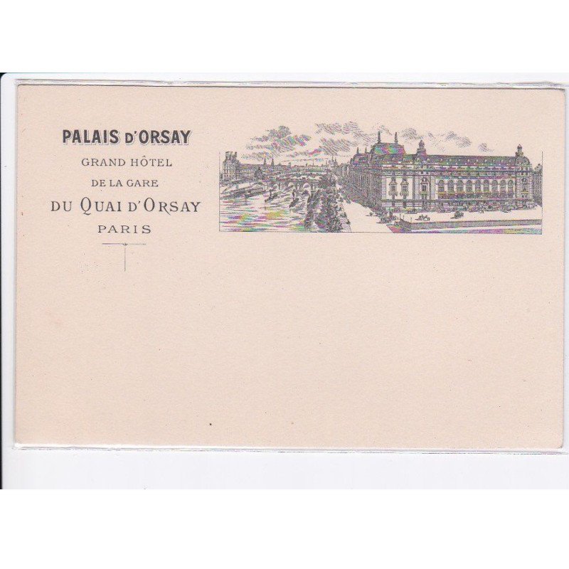 PARIS: 75007, palais d'orsay grand hôtel de la gare du quai d'orsay - très bon état