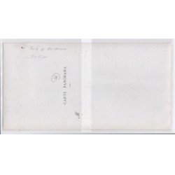 MOISSON : carte panoramique - le dirigeable "République" en 1908 (format 15x29 cm environ - très bon état