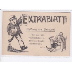 MILITAIRE: caricature illustrateurs, extrablatt! meldung aus petrograd - très bon état