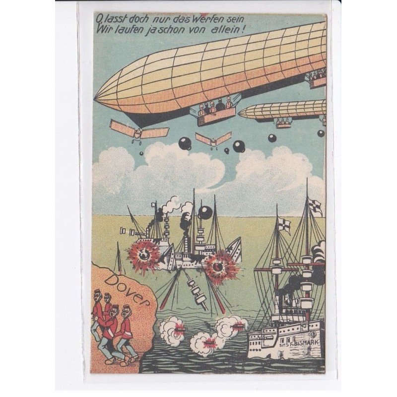 MILITAIRE: caricature illustrateurs, o lasst doch nur das werfen seins wir laufen ja schon von allein! - très bon état