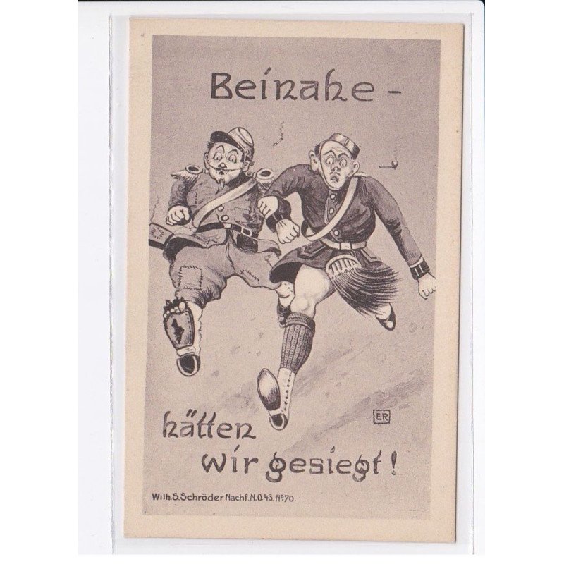 MILITAIRE: caricature illustrateurs, beinahe, hatten wir gesiegt! - très bon état