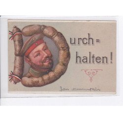 MILITAIRE: caricature illustrateurs, urch   halten! - très bon état