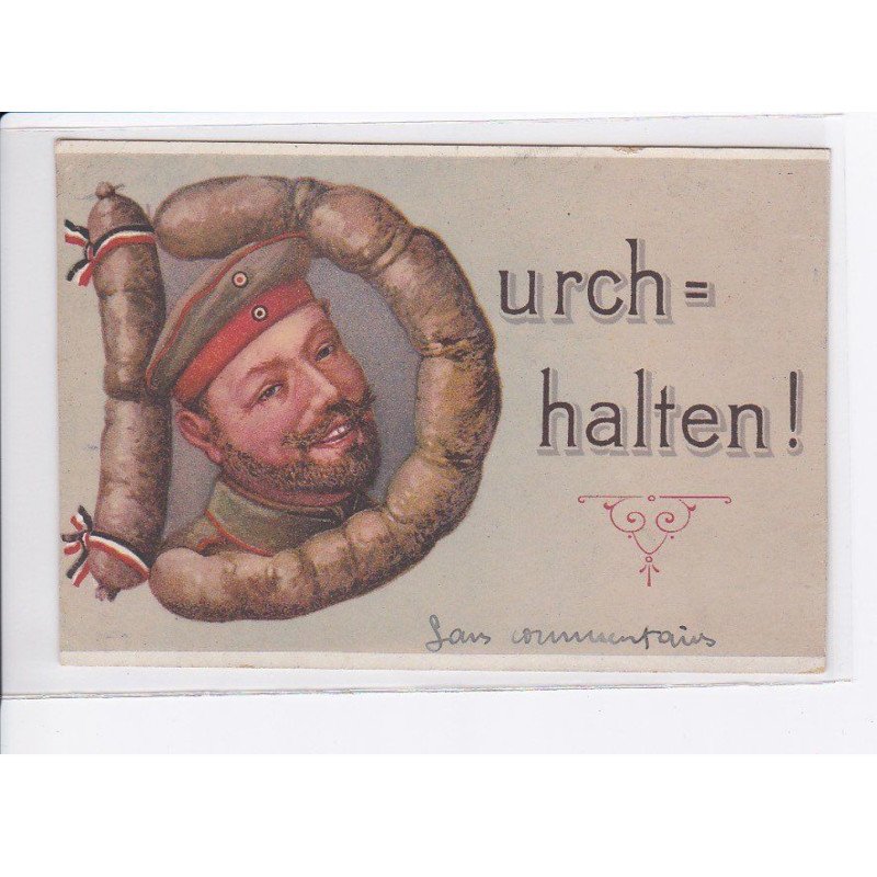 MILITAIRE: caricature illustrateurs, urch   halten! - très bon état