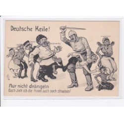 MILITAIRE: caricature illustrateurs deutsche keile! nur nicht drängeln - très bon état