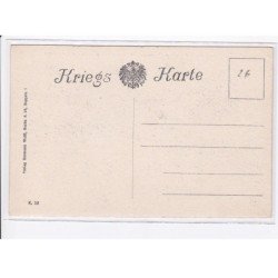 MILITAIRE: caricature illustrateurs der gallische hahn der flüchtet wie toll, coq - très bon état