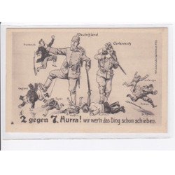 MILITAIRE: caricature illustrateurs 2 gegen 7 hurra! - très bon état