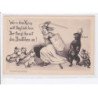 MILITAIRE: caricature illustrateurs wer in dem krieg will ungluck han der fang ihn mit den deutchen an! - très bon état