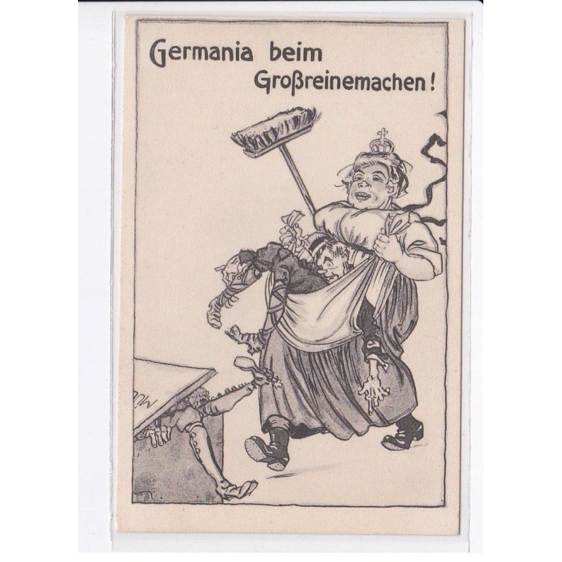 MILITAIRE: caricature illustrateurs germania beim grossreinemachen - très bon état