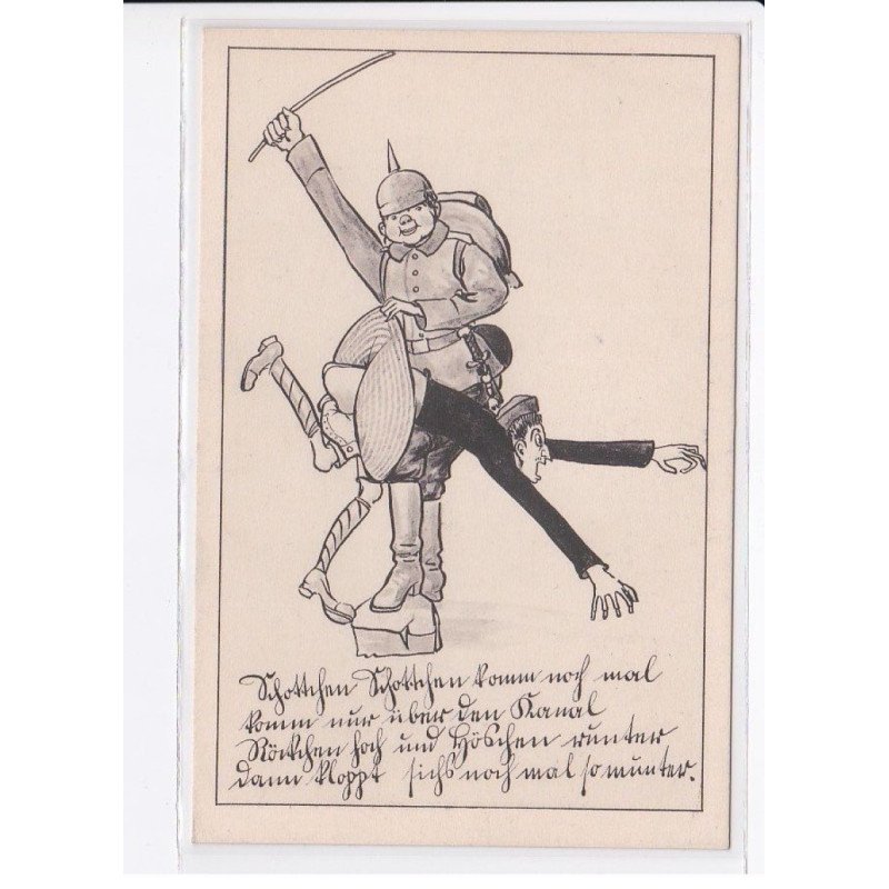 MILITAIRE: caricature illustrateurs fesser - très bon état