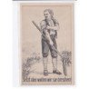 MILITAIRE: caricature illustrateurs jetzt aber wollen wir sie dreschen! - très bon état