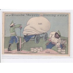MILITAIRE: caricature illustrateurs russische verproviantierung, lumft, sand - très bon état
