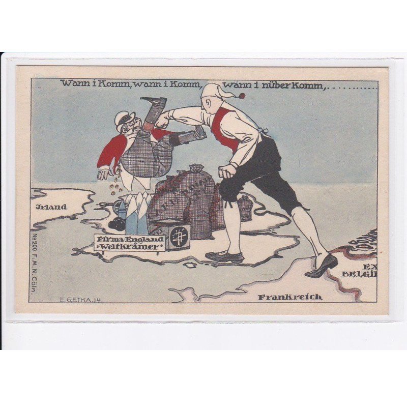 MILITAIRE: caricature illustrateurs wann I komm, wann I komm, wann 1 nüberkomm - très bon état