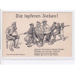 MILITAIRE: caricature illustrateurs die tapferen sieben! - très bon état