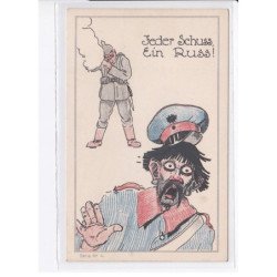 MILITAIRE: caricature illustrateurs jeder schuss, ein russ! - très bon état