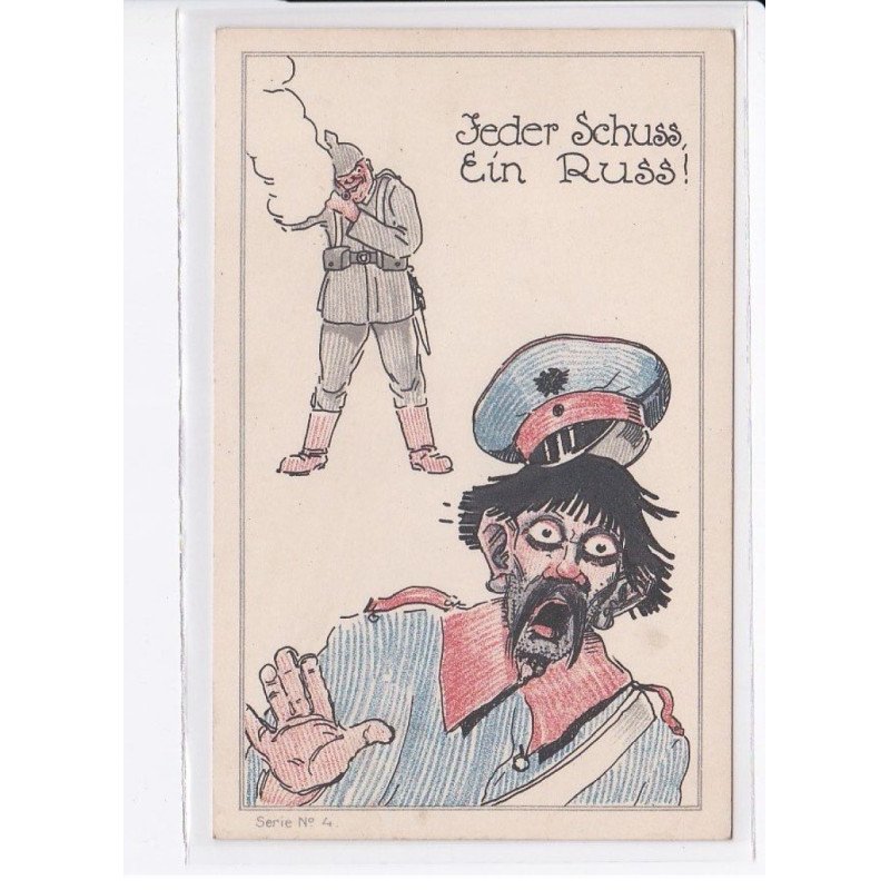 MILITAIRE: caricature illustrateurs jeder schuss, ein russ! - très bon état