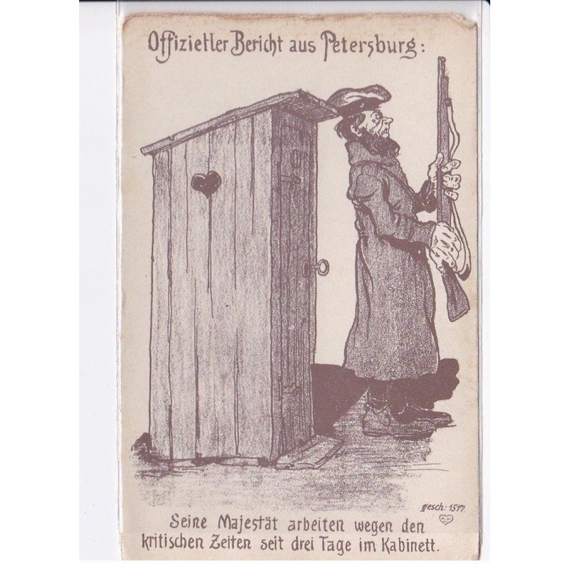 MILITAIRE: caricature illustrateurs offizietler bericht aus petersburg - très bon état
