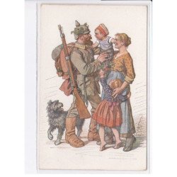 MILITAIRE: caricature illustrateurs famille - très bon état