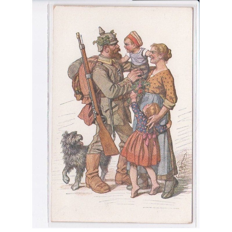 MILITAIRE: caricature illustrateurs famille - très bon état