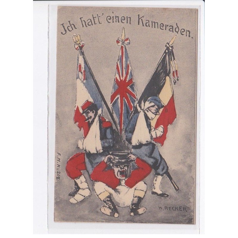 MILITAIRE: caricature illustrateurs ich hatt' einen kameraden - très bon état