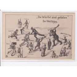 MILITAIRE: caricature illustrateurs die wurfel sind gefallen der welfkrieg - très bon état