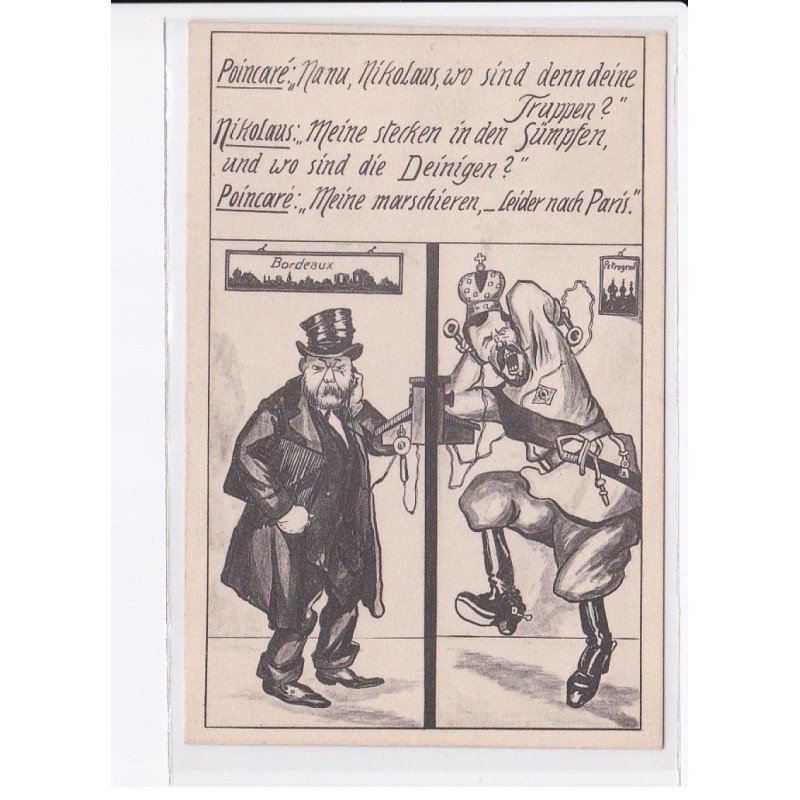 MILITAIRE: caricature illustrateurs Poincaré, Nikolaus - très bon état