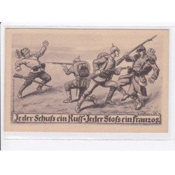 MILITAIRE: caricature illustrateurs jeder schufs ein ruff' juder storseinfranzos - très bon état