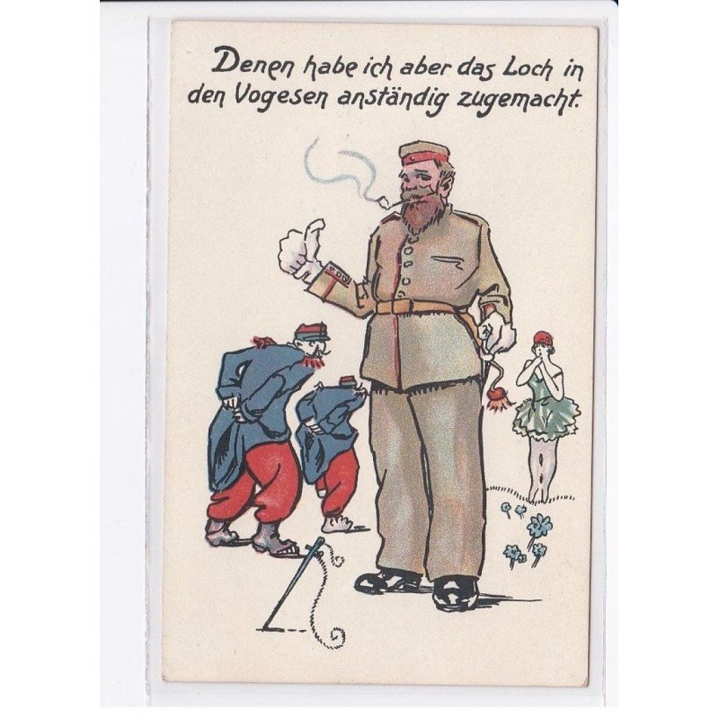 MILITAIRE: caricature illustrateurs denen habe ich aber das loch in den vogesen anstandig zugemacht - très bon état