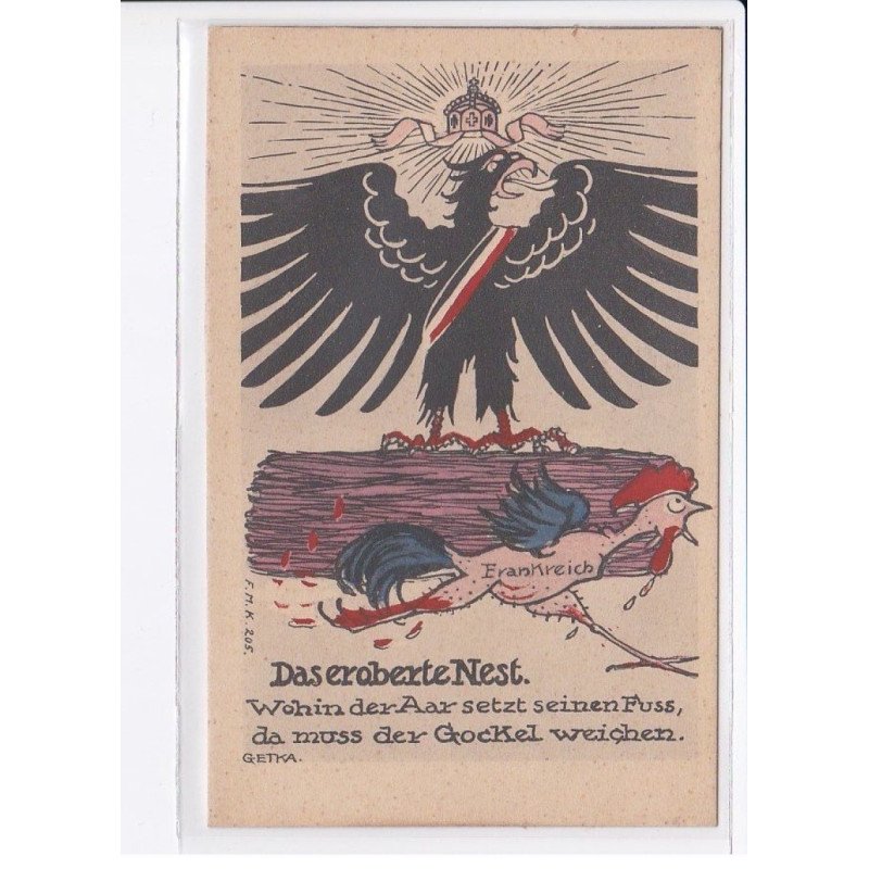 MILITAIRE: caricature illustrateurs das eraberte nest - très bon état