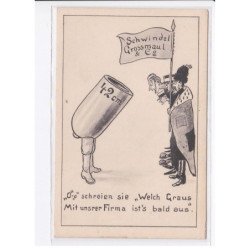 MILITAIRE: caricature illustrateurs schwindel grossmaul & Co, 42cm canon - très bon état