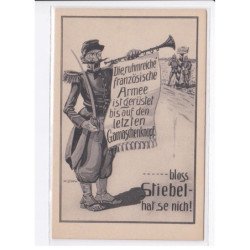 MILITAIRE: caricature illustrateurs militaire à la trompette - très bon état