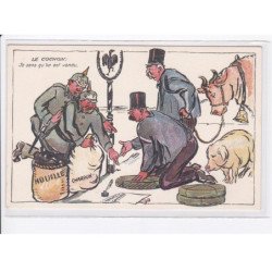 MILITAIRE: caricature illustrateurs le cochon je sens qu'on est vendu - très bon état