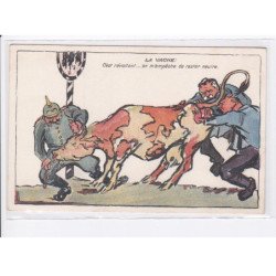 MILITAIRE: caricature illustrateurs la vache c'est révoltant on l'empêche de reste neutre - très bon état
