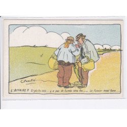 MILITAIRE: caricature illustrateurs l'affaire!! et pis tu sais, y'a pas de fumée sans feu le fumier - très bon état