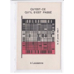 MILITAIRE: caricature illustrateurs qu'est-ce qu'il s'est pasé à lausanne le 26 janvier 1916? - très bon état