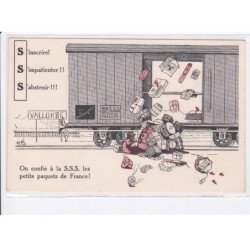 MILITAIRE: caricature illustrateurs on confie à la S.S.S. les petits paquets de france! - très bon état