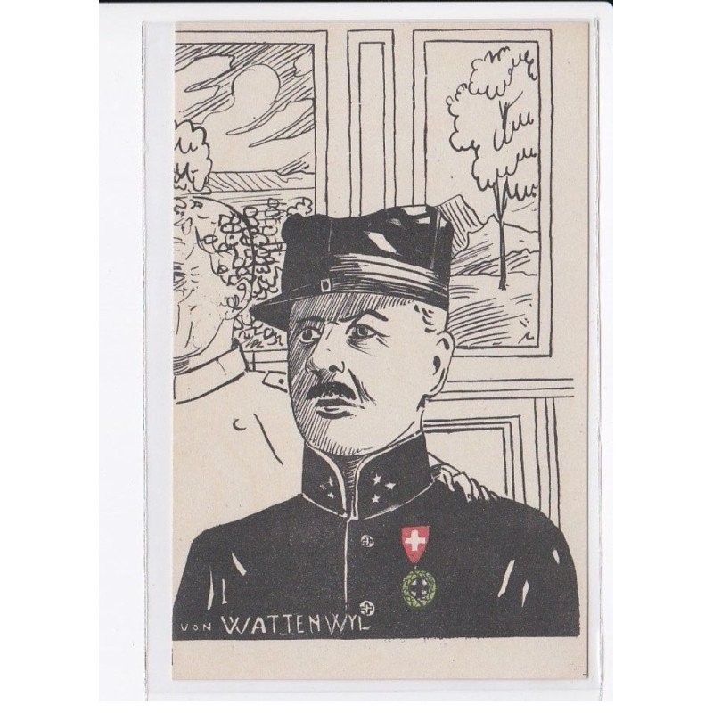 MILITAIRE: caricature illustrateurs von Wattenwyl - très bon état
