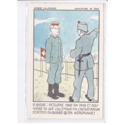 MILITAIRE: caricature illustrateurs affaire lallemand caricature de sam, le suisse - très bon état