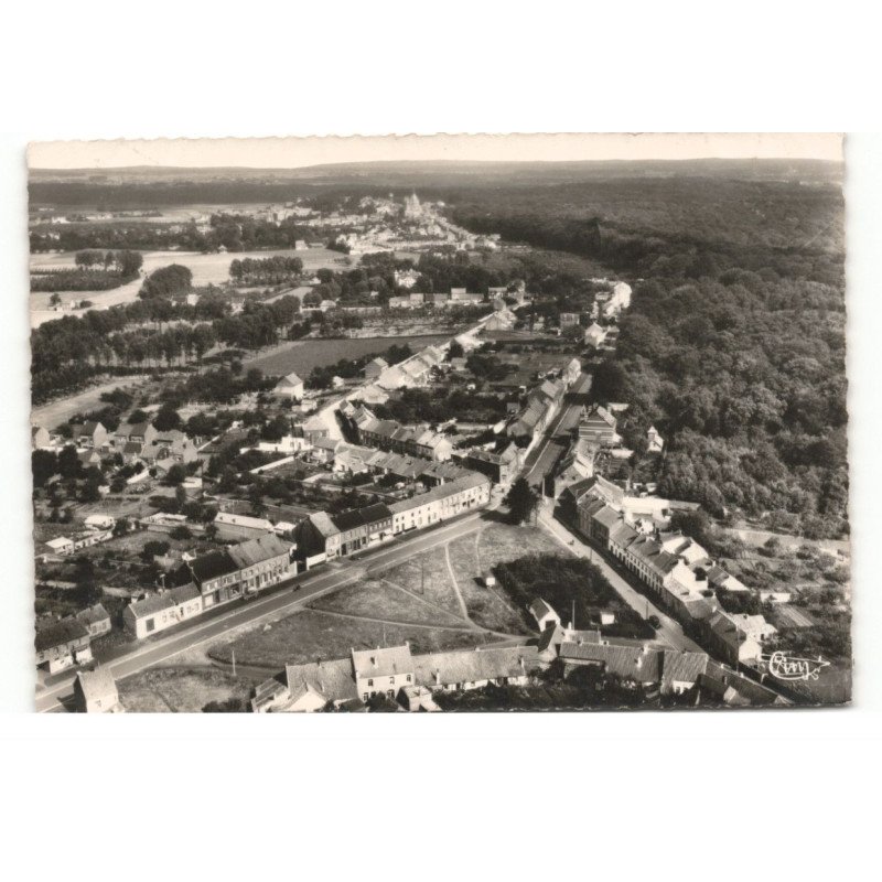 CONDE - MONT-de-PERUWELZ: vue générale aérienne - très bon état