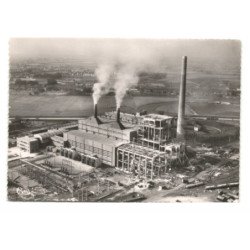 COMINES: la nouvelle centrale, groupes 2 et 3, vue aérienne 10X15 - très bon état