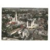 COMINES: l'hôtel de ville, l'église saint-chrysole vue aérienne 10X15 - très bon état