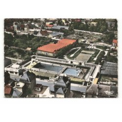 CAUDRY: la piscine et le stade jean bracq vue aérienne 10X15 - très bon état