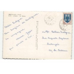 CORTIGNIES: l'église, la mairie vue aérienne 10X15 - très bon état