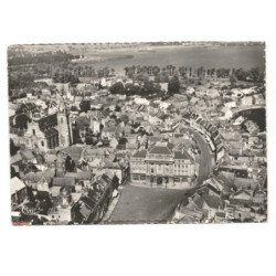 CONDE-SUR-ESCAUT: vue panoramique, étang chabaut-latour vue aérienne 10X15 - très bon état