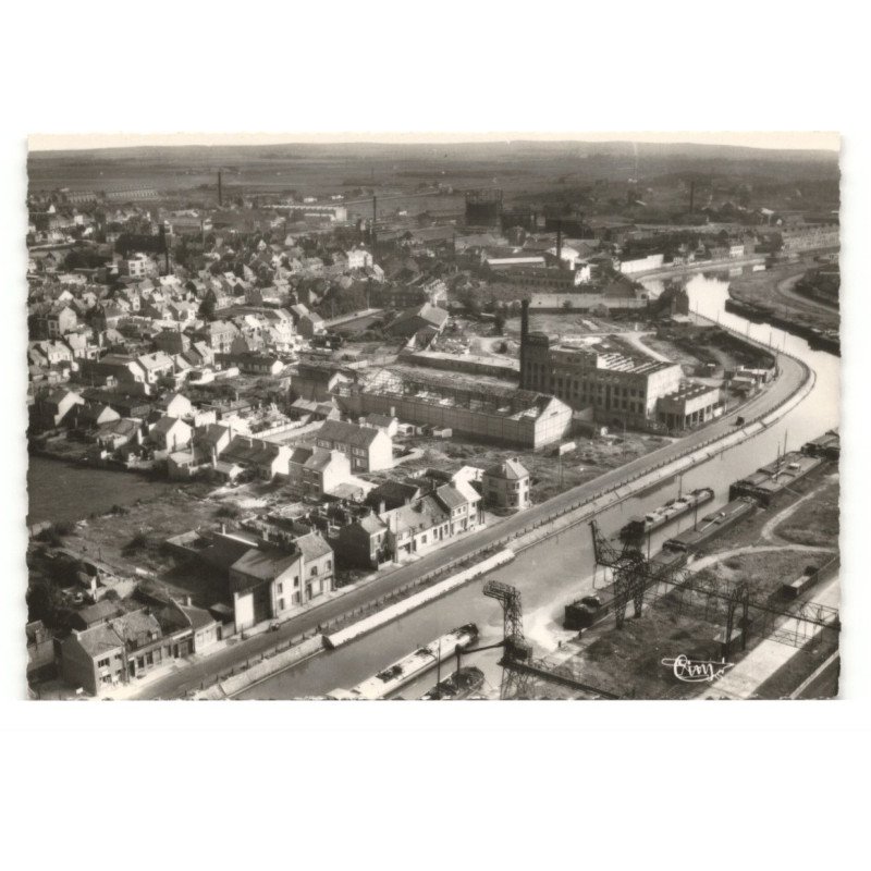 COUDEKERQUE-BRANCHE: route de bourbourg vue aérienne 10X15 - très bon état