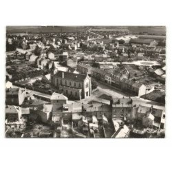 COUDEKERQUE-BRANCHE: église sainte-germaine vue aérienne 10X15 - très bon état