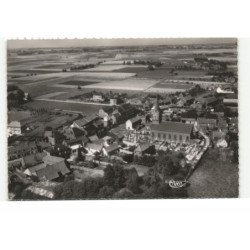 COUTICHES: l'église la mairie les écoles aérienne 10X15 - très bon état