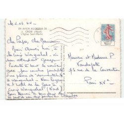 CROIX: l'église saint-martin vue aérienne 10X15 - très bon état