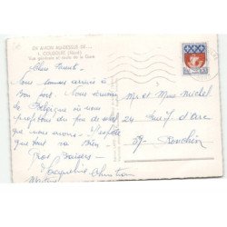 COUSOLRE: vue générale et route de la gare vue aérienne 10X15 - très bon état