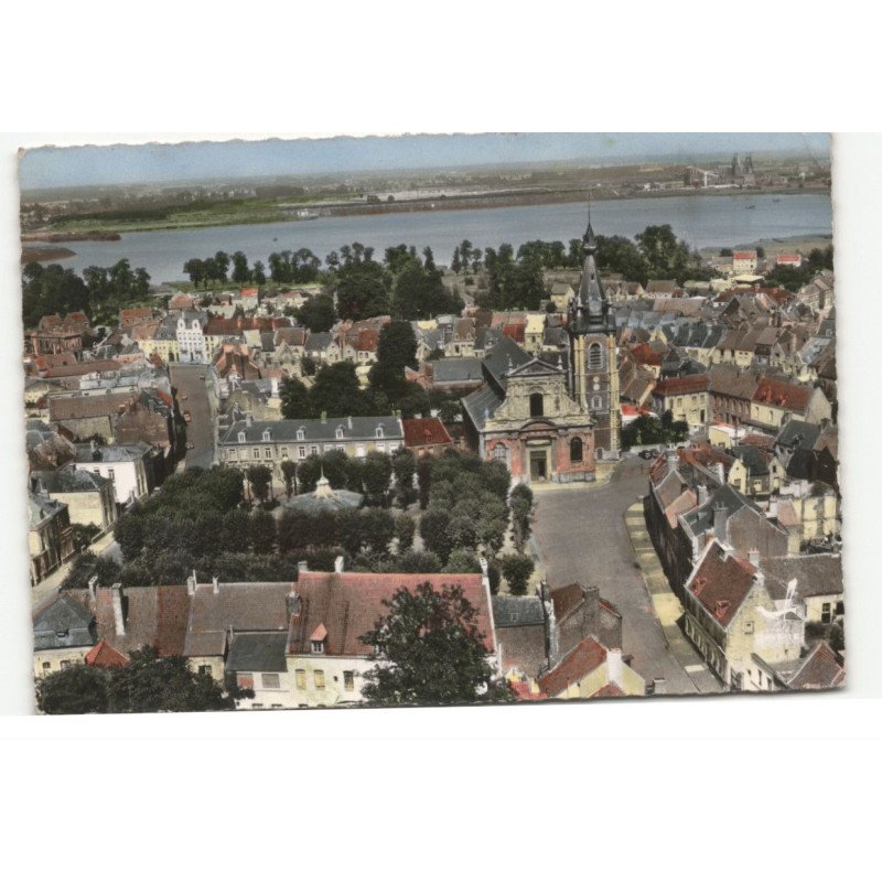 CONDE-sur-L'ESCAUT: vue générale vue aérienne 10X15 - état