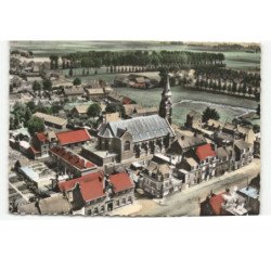 LA CHAPELLE-D'ARMENTIERE: église saint-waast vue aérienne 10X15 - très bon état